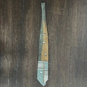 Unique Artistic Tie with Geometric Design
